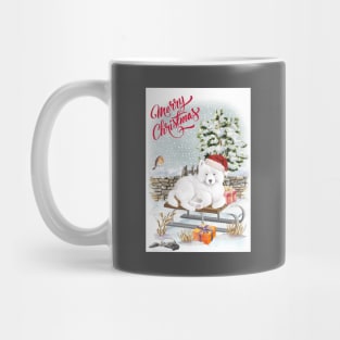 Samoyed Merry Christmas Santa Dog Holiday Greeting Mug